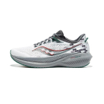 Saucony Triumph 21 Patogūs Smūgius Sugerianti Patvarūs Kvėpuojantys Žemi Kasdieniai Miesto Važiavimui Bėgimo Batai Unisex Kedai Pilki Žali S20881-215 38 gray