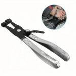 Automobilio vandens vamzdžio žarnos spaustuko replės spaustukas sukamas pavaros žandis fiksavimo įrankis žiedinio tipo plok&scaron;čios juostos žarnos spaustukų nuėmimui ir montavimui sidabras