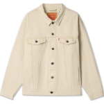 Levis paprasta, patogi, su atlapais, laisvo kirpimo, ilgomis rankovėmis, džinsinė striukė vyrams, striukės, balta A5782-0028 L