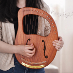 WH 16 C Tonas16 Stygų Medinė Lyros Arfa Metalinės Stygos Solidžios Medienos Styginis Instrumentas su Ne&scaron;iojimo Krep&scaron;iu Derinimo Raktas Valymas