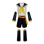 Anime Kagamin Len Cosplay Kostiumas Rin Kagamin Uniforma Len Apranga Apima Rankoves Leginsus Galvos Apdangalus Helovino Kostiumas Vyrams M 45-50kg smėlis