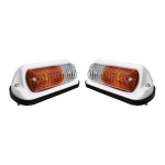 APSMOTIV Kombinuotos lempos surinkimo komplektas, tinkamas Massey Ferguson traktoriams 135 148 165 168 175 178 12V balta