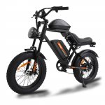 JKING FXH-002 elektrinis purvo dviratis 48V 15.6AH baterija 500W variklis 20 colių juoda