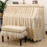 &Scaron;irdies formos siuvinėtas fortepijono dangtelis Auk&scaron;čiausios klasės nėriniais Europos fortepijono apsauginis dėklas Modernus minimalistinis fortepijono i&scaron;matų dangtelis nuo dulkių Bench cover56x36cm