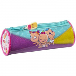 Trousse d'&eacute;colier - GLOWLAB - The Bellies - Cylindrique - 20 x 7 x 7 cm - Violet Turquoise Blanc balta