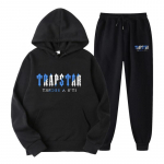 Bėgiojimo kostiumas vyrams ir moterims, sportinis kostiumas su Trapstar spauda, unisex sportinio kostiumo komplektas S pilka spalva