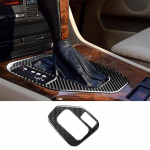 Anglies pluo&scaron;to automobilių centro valdymo pavarų perjungimo skydelio rėmo dangtelio apdailos lipduko dekoravimo priedai, skirti BMW M5 E39 5 serijai For E39