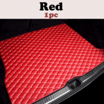 Car trunk mat for Maserati Levante 2016 2017 Cargo Liner Carpet Interior Parts Accessories raudona