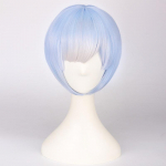 Ram Rem Cosplay kostiumas Anime Re:nulis Kara Hajimeru Isekai Seikatsu uniforma perukas mergaitei, tarnaitės prijuostė Lolita XXXL