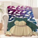 Mielas animacinis P-Pokemon S-Snorlax pledas pliu&scaron;inis miegui sofos kilimėlis svetainei &scaron;iltas biuras miegamasis gimtadienis namai kelionė vaikų dovanos 30x40in gray