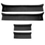 4pcs car door sill guard kit For 2007-2018 Jeep Wrangler JK car door sill stepping rubber protection accessories 4pcs