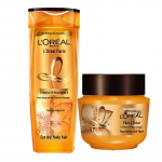 L'Oreal Elvive Extraordinary Oil &Scaron;ampūno ir Plaukų Kaukės Rinkinys