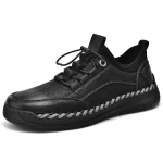 Rankų darbo Natūralios odos Vyri&scaron;ki batai Patogūs laisvalaikio odiniai batai Vyri&scaron;ki Loafers Mocasins Vyri&scaron;ki plok&scaron;čiapadžiai batai 46 juoda