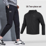 Under Armour Vyri&scaron;kas laisvo kirpimo audinio sportinis kostiumas su gobtuvu L