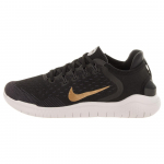 Nike Free Rn 2018 Juoda Metalinė Auksinė Didelė Pilka Moteri&scaron;ka 942837-008 36