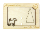 Fox Terrier Smooth - Photo frame, engraved wooden frame, a lovely gadget for the dog lover by Art-Dog