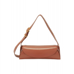 Jil Sander Cannolo serijos reguliuojamo dirželio, magnetinio mygtuko užsegimo odinis rankinukas su reguliuojamu pečių dirželiu, rudos spalvos, odinis krep&scaron;ys J07WD0023P4840904 Basic Set (Bag+Dust Bag)