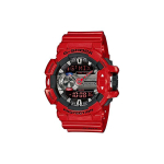 Casio G-Squad G-Shock GBA-400 Muzikos Tema Bluetooth Prijungiamas Sportinis Laikrodis 200m Atsparus Vandeniui Atsparus Smūgiams Kvarcinis Mechanizmas Dervos Dirželis GBA-400-4A Red Strap black