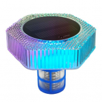 Saulės energijos baseino jonizatorius su RGB LED ap&scaron;vietimu Mineralinis chlorą mažinantis priemonė Baseino ap&scaron;vietimas, skirtas sumažinti cheminių medžiagų ir priežiūros i&scaron;laidas