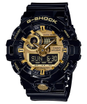 Casio Vyri&scaron;kas Dervos 200M Atsparus Vandeniui Analoginis Atsparus Smūgiams Kvarcinis Laikrodis GA-710GB-1A juoda