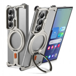 Oatsbasf Magnetinis Metalinis Telefono Dėklas Samsung Galaxy Z Fold 7, su Žiedu Laikikliu 360&deg; Besisukantis Itin Plonas Be Rėmelio Atsparus Smūgiams Galaxy Z Fold7