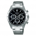 SEIKO SELECTION SBTR013 Kvarcinis su datos rodikliu Juodo nerūdijančio plieno [Seiko laikrodis] Vyri&scaron;kas laikrodis, Maitinamas baterija Chronografas, Kalendorius, 24 valandų rodyklė, Ciferblatas,