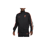 Nike Liverpool N98 megztas užtraukiamas &scaron;varkas su stovinčia apykakle ir dryžuotu logotipu Vyri&scaron;ki vir&scaron;utiniai drabužiai Juodas DB2944-010 M
