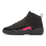 Jordan 12 Retro Juoda Skubanti Rožinė GS 510815-006 38 black