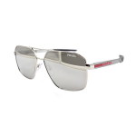 Prada sidabriniai aviaciniai akiniai nuo saulės Vyri&scaron;ki akiniai nuo saulės SPS55W-1BC-07F Basic Packaging-Eyeglass Case+Box