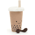 Amuseables Bubble Tea pliu&scaron;inis žaislas, 7,75x2,25x2,25 colio, daugiaspalvis, tinkamas nuo gimimo