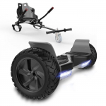 RCB Hoverboard 8,5 colio + Kartas 2-in-1 &ndash; APP &ndash; Elektrinis Go Kart &ndash; ideali dovana vaikams &ndash; juodas