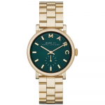 Marc Jacobs MBM3245 Baker Auksinis Žalias Ciferblatas Moteri&scaron;kas Laikrodis 36 mm žalia