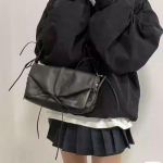 Naujas Madingas Peties Krep&scaron;ys ant Dirželio Tendencija PU Oda Messenger Rankinės Vienspalvės Laisvalaikio Stilingos Crossbody Krep&scaron;iai Moterims Merginoms sidabras