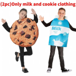 Helovino scenos apranga Pieno sausainio kostiumas suaugusiems ir vaikams Stilingai Child beige