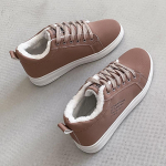 Žieminiai moteri&scaron;ki ankle boots, moteri&scaron;ki &scaron;ilti pliu&scaron;iniai vulkanizuoti batai, juodi laisvalaikio moteri&scaron;ki plok&scaron;čiapadžiai sportbačiai vaik&scaron;čiojimui, su rai&scaron;teliais, ponios sniego batai 35 rožinė