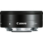 Canon F2 STM pagrindinis, suderinamas su veidrodiniu plataus kampo objektyvu EF-M22mm, fotoaparatais, juodas.