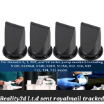 4 vnt./komplektas Krokodilo snapo vožtuvas 1-1/2&rdquo; Rinkinys SeaLand Dometic Rinkiniui VacuFlush 385310076 Krokodilo snapo vožtuvas Juodi atsarginiai priedai