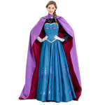 Saldyta, Elzos karūnavimo suknelė, Suaugusiosios princesės kostiumas, Elzos Helovino kostiumas moteriai, Saldyta Elza XL purple