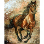 Visas 5D &bdquo;pasidaryk pats&ldquo; deimantinis pie&scaron;imas animacinis filmas &bdquo;Animal Horse&ldquo; mozaikos siuvinėjimas kryželiu namų dekoras Rankų darbo 25x30cm