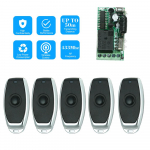 433Mhz DC 12V universalus RF nuotolinio valdymo jungiklio relės imtuvo modulis Mini 1CH belaidis valdymas 5