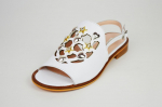 Sandalai Evromoda 6363 36 Balta oda