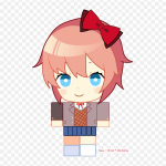 Doki Doki Literature Club Chibi Sayori Lygintuvo pleistrai drabužiams Aplikacijos Lipdukai ant drabužių Kar&scaron;čiui jautrus pritaikytas pleistras