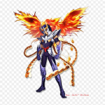 Caballero Del Zodiaco Ikki Phoenix Ikki Pegasus Seiya Lygintuvo pleistrai drabužiams Aplikacijos Lipdukai ant drabužių Kar&scaron;čiui jautrus pritaikytas pleistras