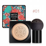 Air Cushion CC Cream Mushroom Head Foundation Drėkinamasis BB kremas Nude Makeup Ilgalaikis matinis maskuojamasis makiažo pagrindas 01 (Naturals)