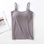 S-3XL Modalinės medvilnės &bdquo;Camisole&ldquo; vir&scaron;ūnės su įmontuota liemenėlėmis &bdquo;Bralette&ldquo; vir&scaron;utiniai apatiniai pamink&scaron;tinta liemenė 2XL