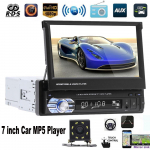 Icreative 9601 7 colių universalus Bluetooth automobilio AM/FM radijo garso ir vaizdo MP5 grotuvas su galinio vaizdo kamera RDS atbulinės eigos navigacijos automobilinis grotuvas