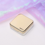 1 vnt. &scaron;viesą atspindinčio dangtelio kontaktinių lę&scaron;ių dėklo rinkinys su veidrodžiu, vienspalvis ne&scaron;iojamasis kontaktinių lę&scaron;ių konteineris, puikus kelioninio rinkinio dėžutė auksinė