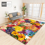 Spalvingas gėlių 3D svetainės kilimas &scaron;oninio stalo kilimėlis Flower Blossom grindų kilimėlis Miegamojo dekoro įėjimo durų kilimėlis 160x200cm 1pcs