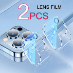 2 vnt 2 vnt iPhone 14 Pro Max 14Plus 14 fotoaparato objektyvo pilno dangčio apsauginė grūdinto stiklo ekrano apsauga, skirta iPhone 13 Pro Max 12 Mini 11 Pro iPhone 14 Plus balta