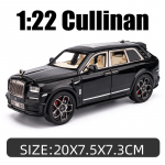1/22 Scale Cullinan SUV Diecast Automobilio modelio žaislas, attraukiama žaislinė transporto priemonė su garsu ir &scaron;viesa vaikams Dovanų kolekcija vaikams, berniukams, mergaitėms 1/22-20x7.5x7.3cm juoda